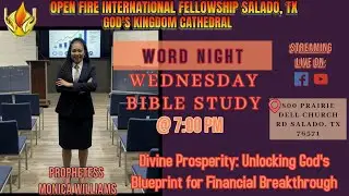 WEDNESDAY BIBLE STUDY| SERIES TITLE: UNLOCKING GOD'S BLUEPRINT FOR FINANCIAL BREAKTHROUGH