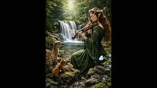 Enchanted Waterfall in a Hidden Forest | Relaxing Celtic & Medieval Music