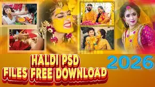 हल्दी PSD File Free Download 2026 @AiOneClick 