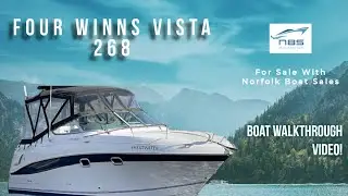 Four Winns Vista 268 - Sports Boat - Walkthrough Boat Video - For Sale - Norfolk Boat Sales #boats