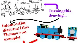 Making a Ortho/diagram in Google Drawing Timelapse (Thomas & Friends)