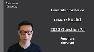 Учебное пособие по математическому конкурсу &mdash; Waterloo G12 Euclid 2020 Q7a, обратные функции