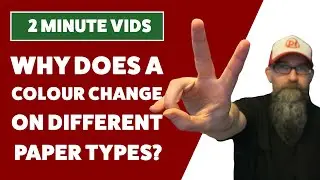 Why does a colour change on different paper types?