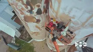 Making a mural: Australian artist who painted McKinney Silos wants people 'to see themselves in it'