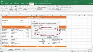 Sharing Workbooks and Track Changes