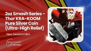 ⚡2025 2oz Smash Series Collectible Coin Thor &ldquo;KRA-KOOM&rdquo; Ultra-High Relief New Zealand Mint Unboxing⚡