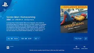 Renting a Movie | PlayStation Video