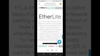 Add Etherlite Mainnet to Metamask Wallet.