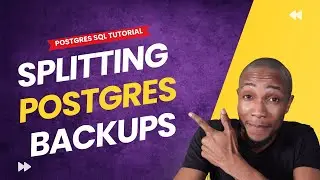 How to split Postgres Database Backup | Postgres Directory Backups