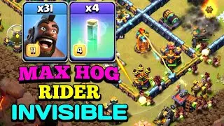 Th14 Invisible Max Hog Attack Strategy !! Best Th14 Hog Attack Strategy 2021 | Th14 3 Star Attack