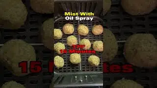 Air Fryer FALAFEL - Healthy No Oil Recipe #shorts