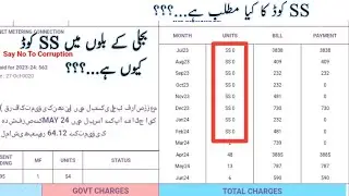 SS Code | Electricity Bill Codes | Mining of ss code on electricity bill | Wapda bill