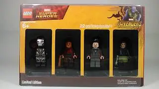 Limited Edition Bricktober Lego Marvel Super Heroes Toys R Us Minifigure 4 pack Review!