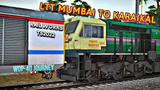 Onboard 11017/ Mumbai Karaikal Weekly Express : Full Journey : Indian Train Simulator