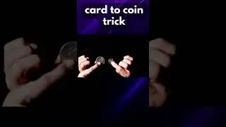 Card to Coins, Easy Magic Trick #shorts #cardtrick #cointrick #easymagictricks