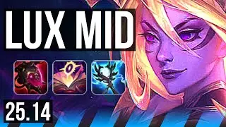 LUX vs HWEI (MID) | 3700+ games, Legendary, 5k comeback | NA Grandmaster | 25.14