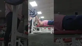 My 1st attempt at 110kg bench #benchpress #fitness #power #gym #chest #workout #like