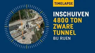 Inschuiven spoortunnel van 4800 ton