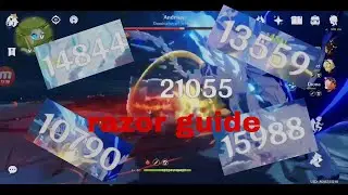 belum full set gladiator dmg 21K normal atk - Razor Guide F2P | Genshin Impact Indonesia