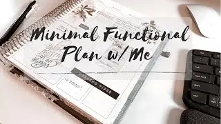 Minimal and Functional Plan with Me | Happy Planner Stickers