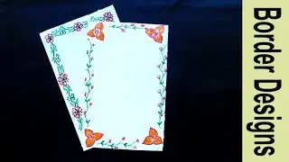 Amazing school project designs || Border design for kids || Easy school project file