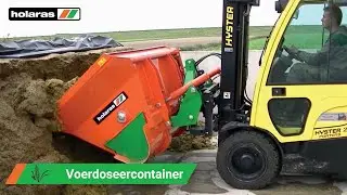 Holaras - Voerdoseercontainer / Futterdosierger&auml;t, H-VDC 900-2z met speciale Heftruckaanbouw
