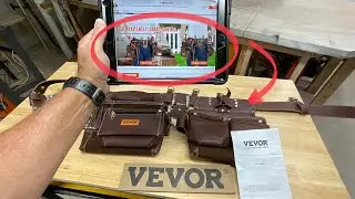 Review of The VEVOR $55.00 Affordable Tool Belt! / 22 Pockets!