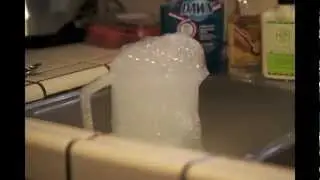 Dry Ice and Dish Soap