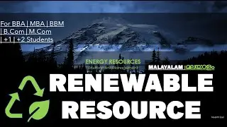 Renewable Energy Resources | Malayalam | മലയാളം | Nisanth Sasi