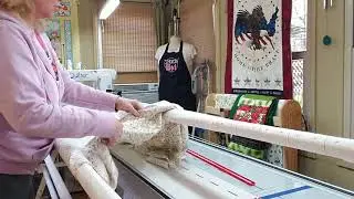 Part 2 - Becky's Quilt Backing Loading Method with Red Snappers