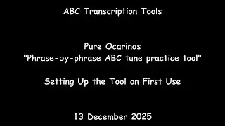 ABC Transcription Tools - Pure Ocarinas 