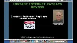 WARNING, Instant Internet Paydays By Matt Benwell - Instant Internet Paydays Review