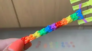 Rainbow Loom Band bracelet tutorial @craftylss2042 #loomband #loombands #loombracelet