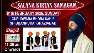 LIVE Salana Kirtan Samagam | Gurdwara Bhora Sahib,Shibbanpura-Ghaziabad | 01.Feb.2026 | Baani.Net