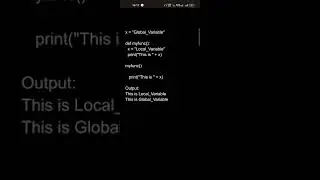 Programming : Global and Local Variable