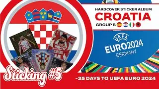 Sticking CROATIA 🇭🇷 | TOPPS Official Stickers UEFA EURO 2024 🇩🇪 #topps #euro2024 #uefa #croatia