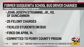 Former Susquenita school bus driver charged after inappropriately touching kids in Perry County