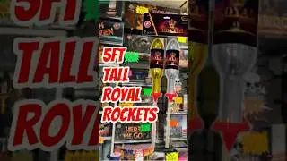 5FT Tall Giant Rockets - Royals By Gemstone #Fireworks #fireworksuk