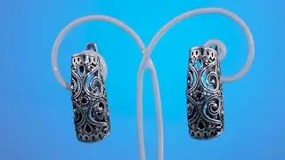 Simenda Jewellery Sterling silver 925 Earrings with Garnet CZ