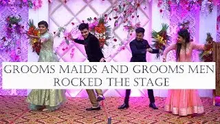 Grooms maids and Groomsmen rocks the stage on traditional wedding songs