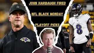John Harbaugh Fired, Lamar Jackson & Ravens Future, Playoffs & Draft Order - The Coliseum 018 #nfl