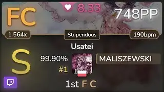 🔴 8.3⭐ MALISZEWSKI | IOSYS - Usatei [Stupendous] 99.90% FC #1 | 748pp - osu!