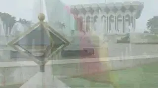 Cameroon. The Unity Palace and the national anthem