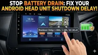 Sleep setting | Sleep power off / Shutdown delay setting in T5 Android car stereo