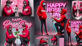How to create Rose day name photo editing | bing image creator | happy Rose day editing