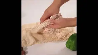 Reusable Cotton Mesh Produce Bags