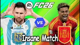 Argentina vs Spain – INSANE Match Highlights | Top Moments | FC26 Gameplay