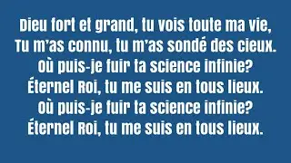 Dieu fort et grand(Hymmes et Louanges #18)-version ha&iuml;tienne
