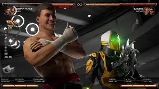 Johnny Cage and Cyrax unblockable fatal blow setup
