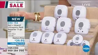 Bell + Howell Ultrasonic Pest Repeller 11piece Set